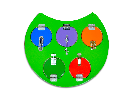 Тактильно-развивающая панель Гусеница Жужа