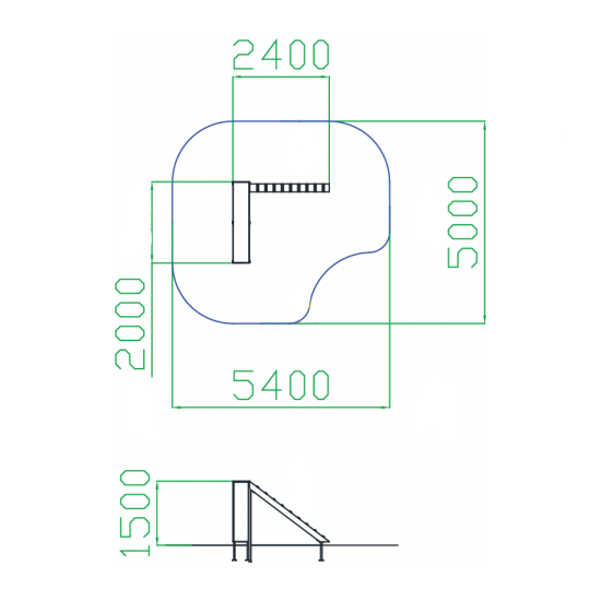 Стена с наклонной доской