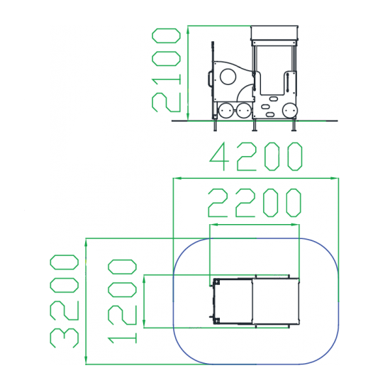 Игровой комплекс "Паровозик без горки"