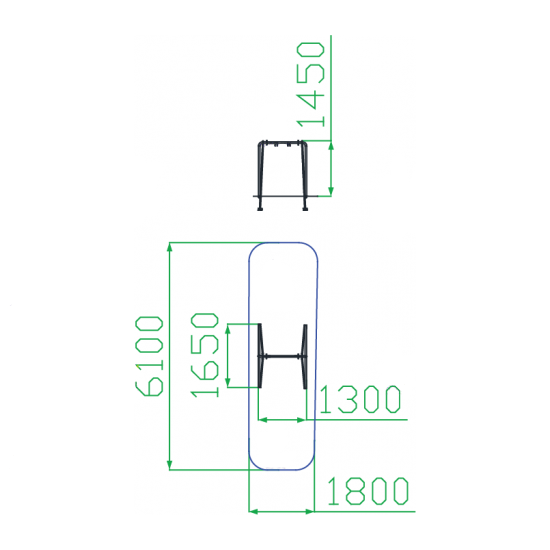 Качели простые рама