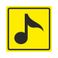 Тактильная пиктограмма Ш10 Музыкальный зал 150x150 из акрила