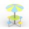 Столик с навесом "Семицветик"