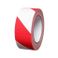 Контрастная лента 25мм/17м красно-белая