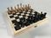 Шахматы для незрячих с деревянной доской