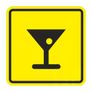 Тактильная пиктограмма Г13 Бар 200x200 из акрила