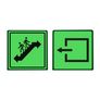Светонакопительная тактильная пиктограмма 200х200 из ПВХ