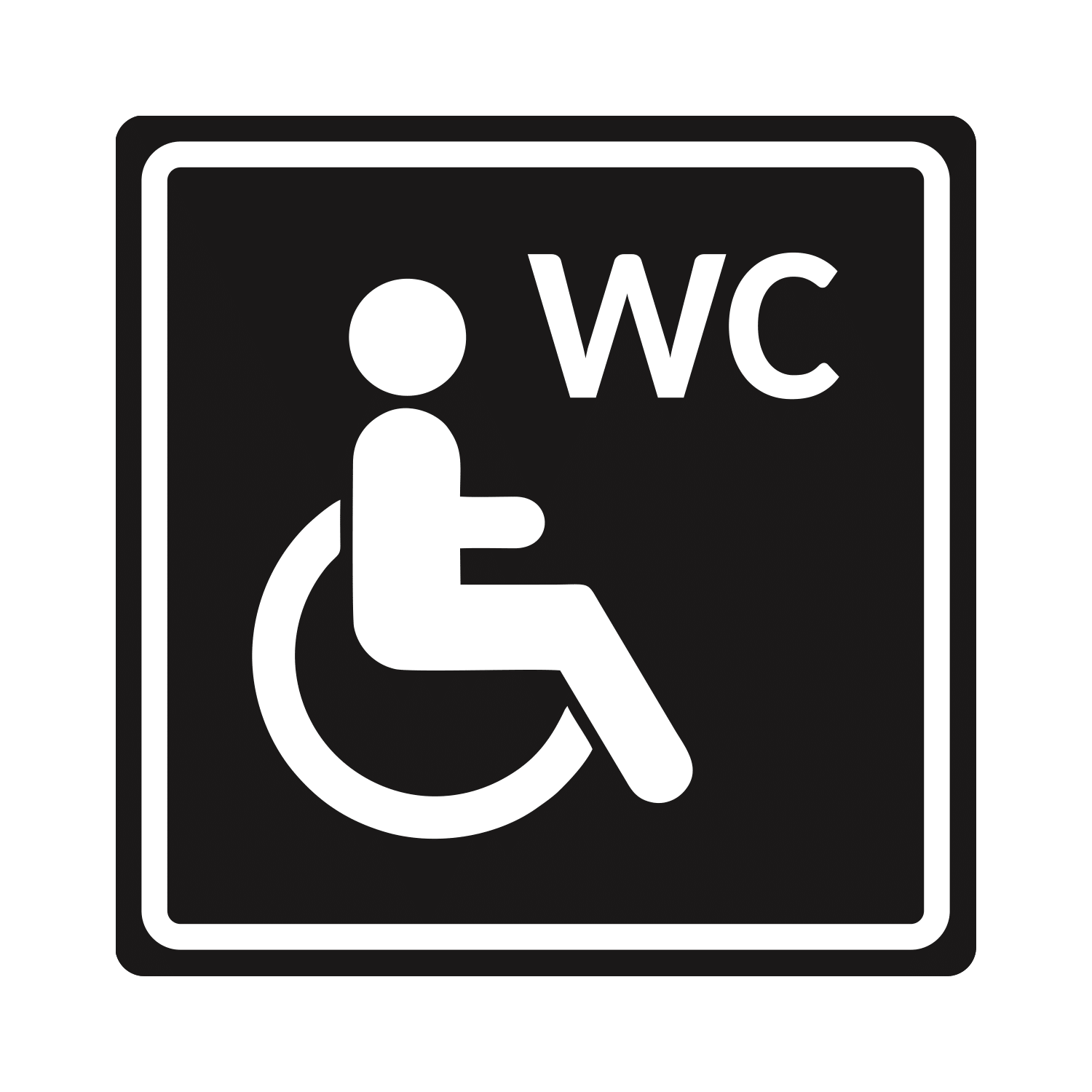 Указатель о наличии доступного входа для лиц передвигающихся на кресле коляске